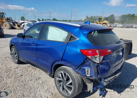 2019 Honda Hr-V Sport z USA, uszkodzony, nr VIN 3CZRU6H17KG709724